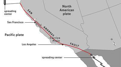 San Andreas Fault Plate Map_ILL