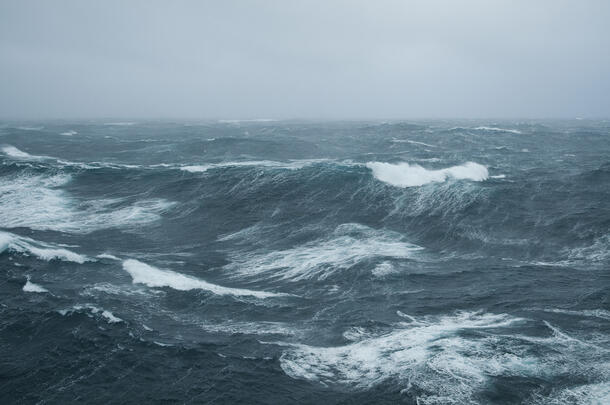 Sea during a storm