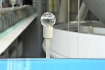 Model of globular star cluster Messier 80 on the Museum's Scales of the Universe path