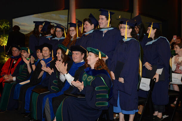 Richard Gilder Graduate School students participate in graduation ceremony.