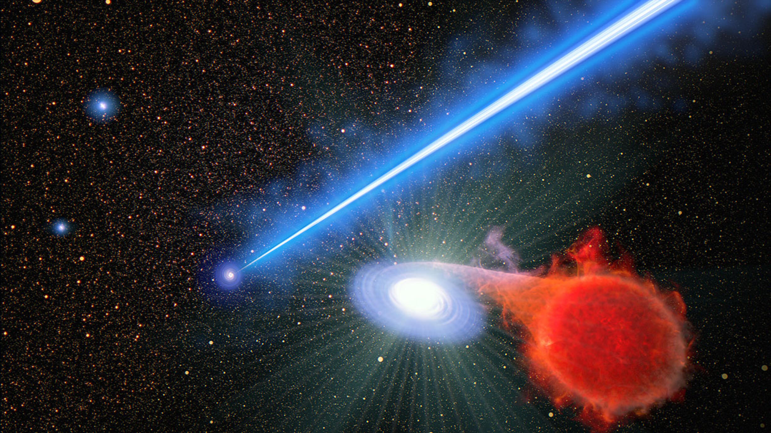 Black Hole Plasma Beam Increases Nova Explosions | AMNH