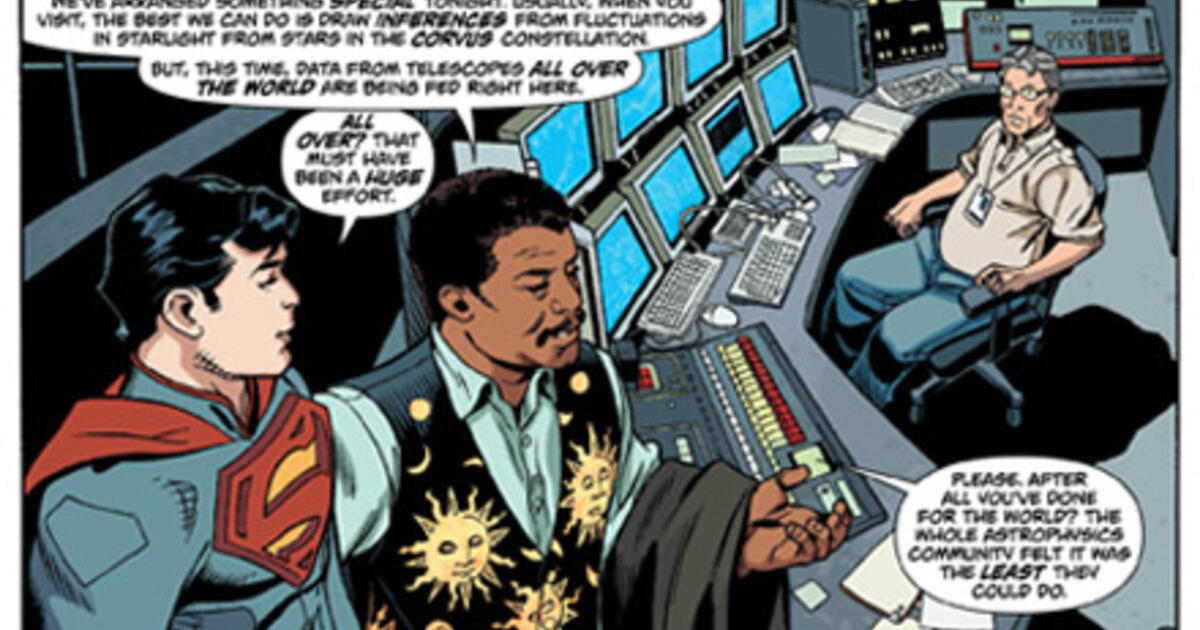 Superman and Neil deGrasse Tyson Unite in Action Comics AMNH