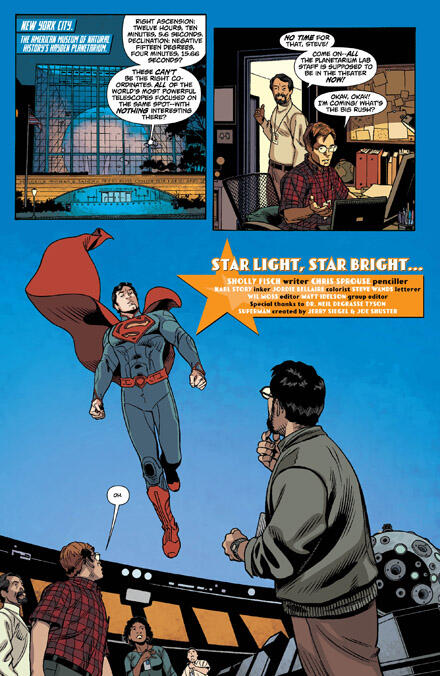 New Superman comic set at Planetarium