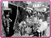 rural village scene in India