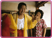 woman at shaman ritual