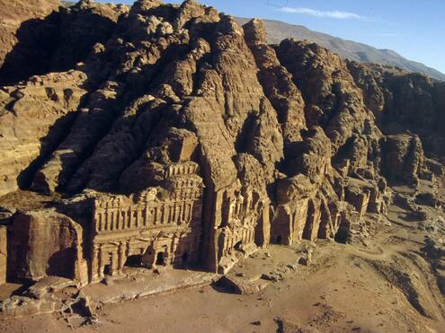 Royal Tombs carved into the cliffs