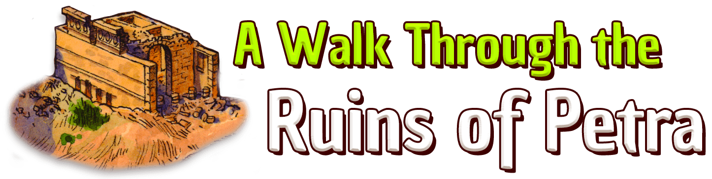 A Walk Through the Ruins of Petra title