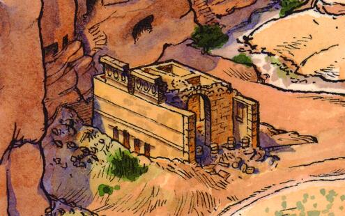 illustration of Qasr al-Bint