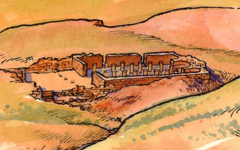 illustration of the Petra Church