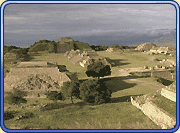 The city of Monte Alban, the capital of the Zapotec state.