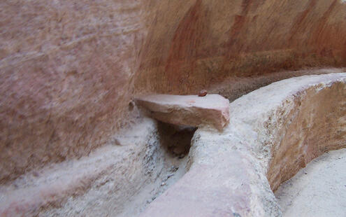 water channel carved into rock