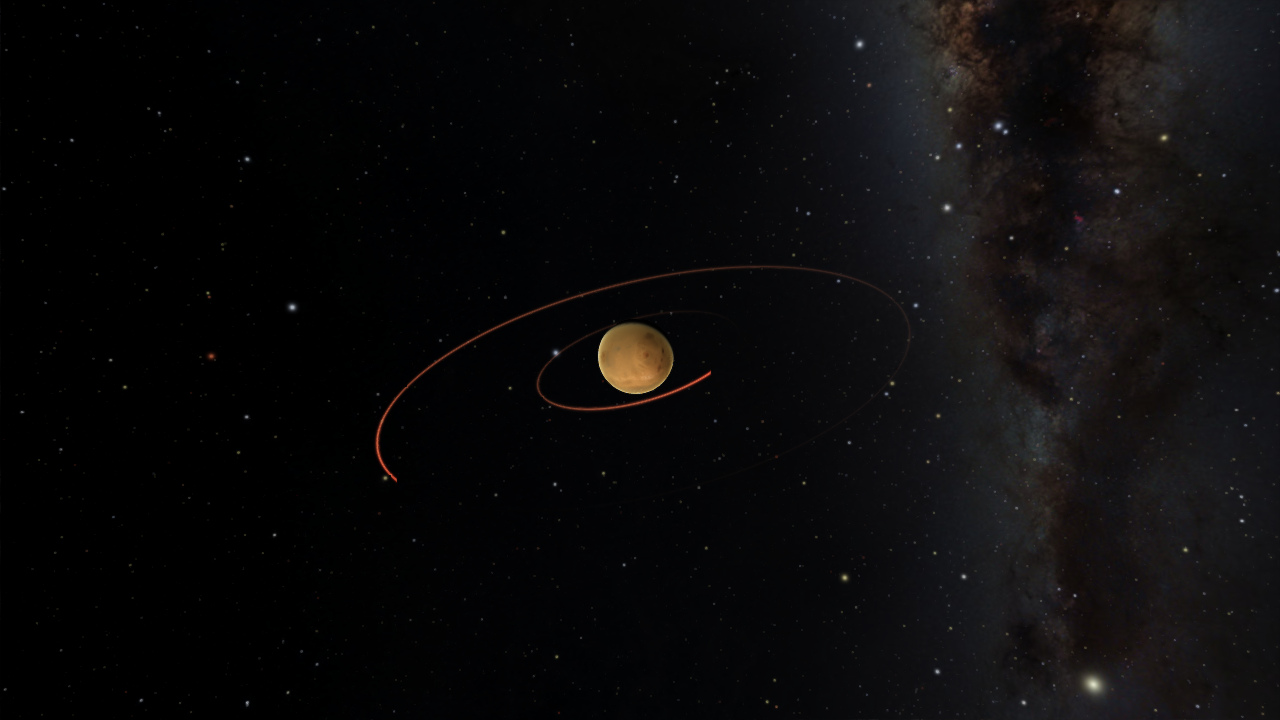 Mars in space