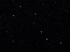 Night starry sky, big dipper