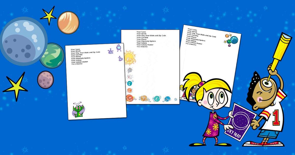 Make Your Own Astronomy Stationery | AMNH