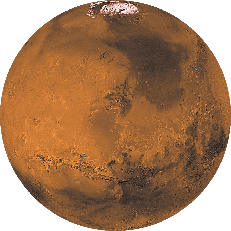 Mars seen from space