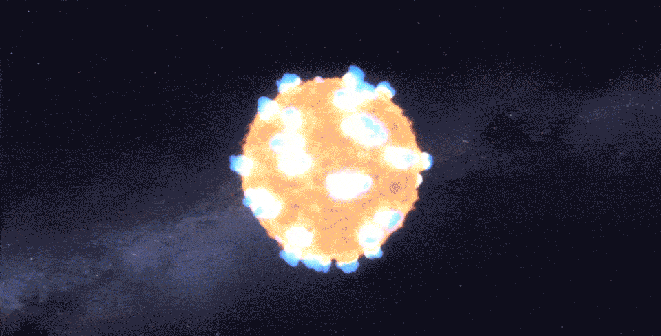 Early flash of a supernova