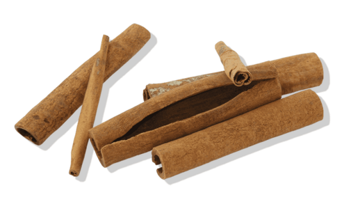 several brownish cinnamon sticks