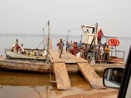 Ferry waiting at dock