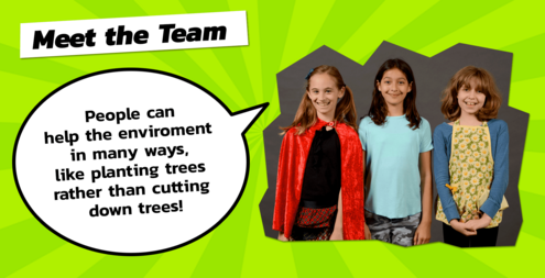 People can help the environment in many ways, like planting trees rather than cutting down trees!