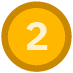 Circular icon with the number two in the center.