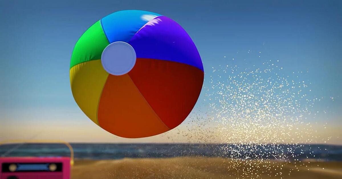 24 Solid White Beach Ball