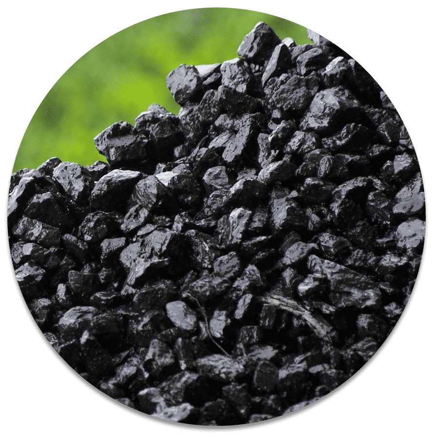 chunks of coal