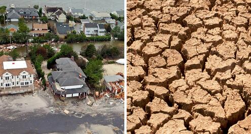 Coastal flooding and drought