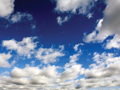 blue sky with white clouds