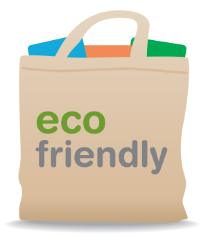 eco-friendly reusable shopping bag with handles