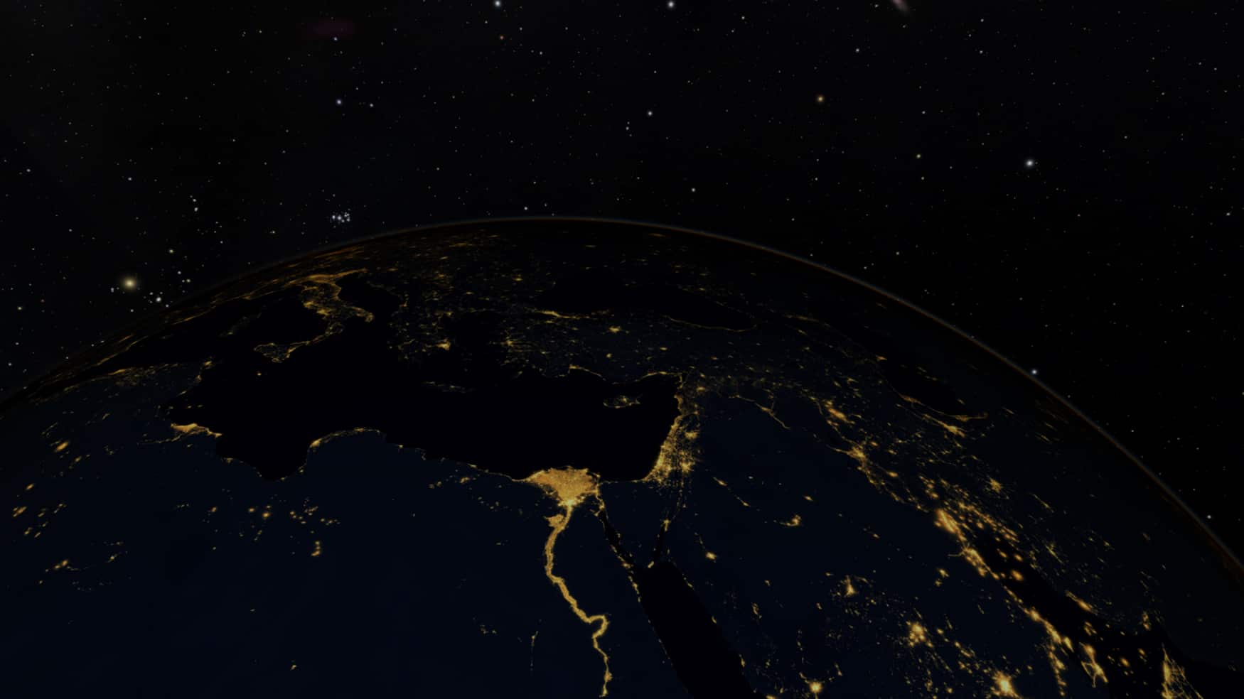 Arial view of Planet Earth
