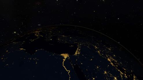 Arial view of Planet Earth