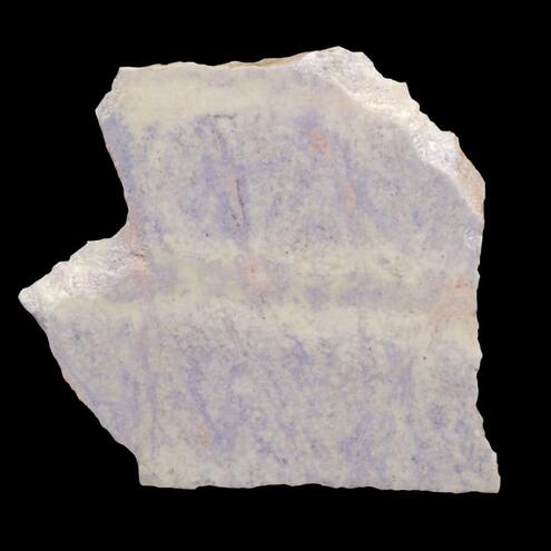 chunk of white and lavender mottled jade