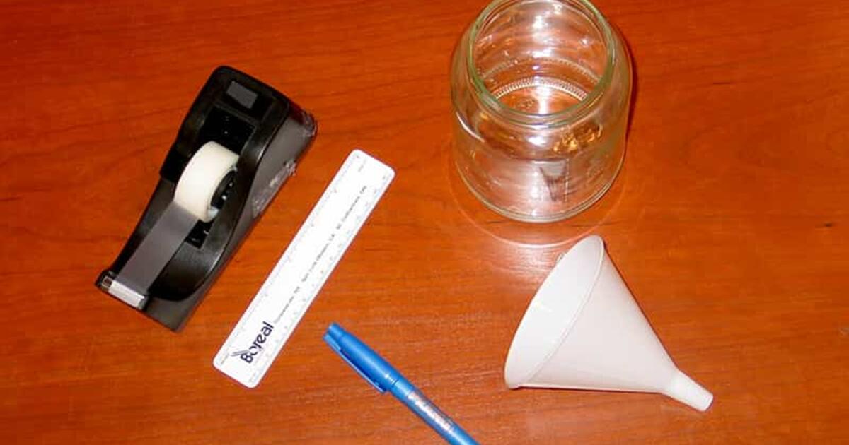 Make a Rain Gauge to Measure Rainfall