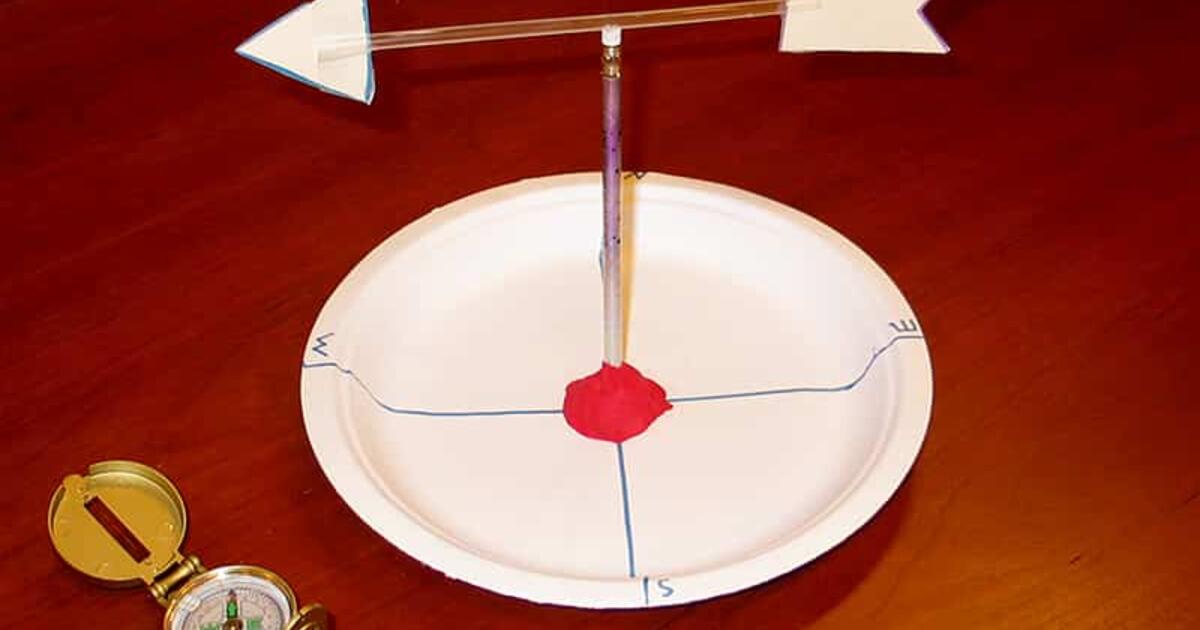 Make A Wind Vane To Measure Wind Direction