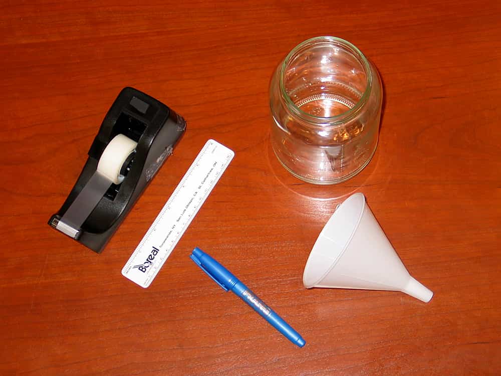 listed materials for the activity