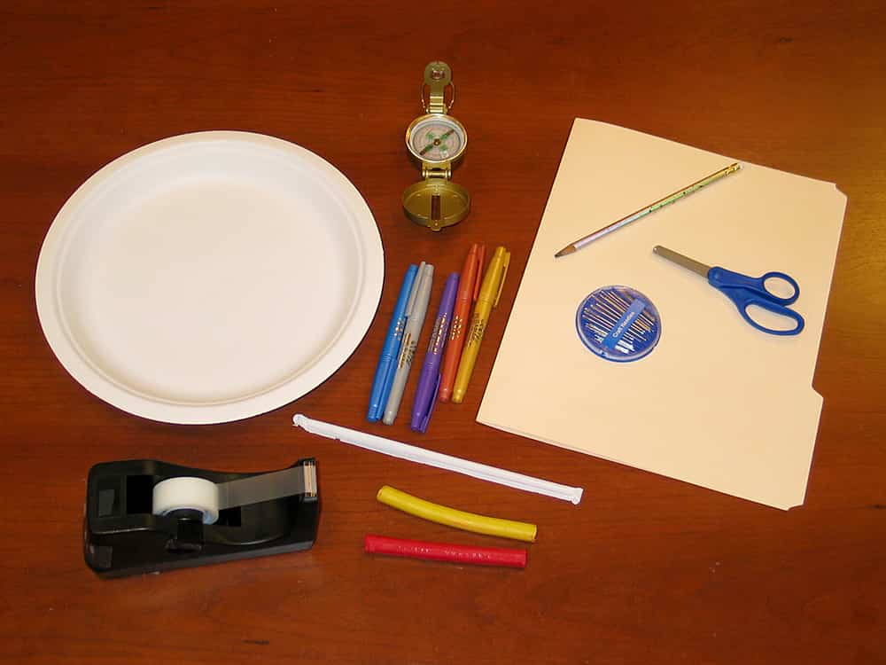 listed materials for the activity