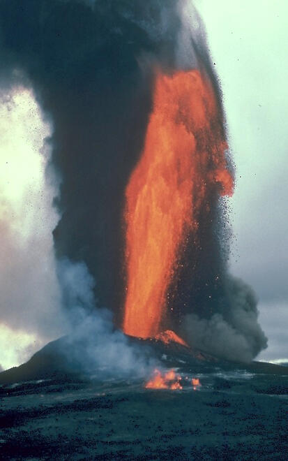 lava explosion in Hawaii