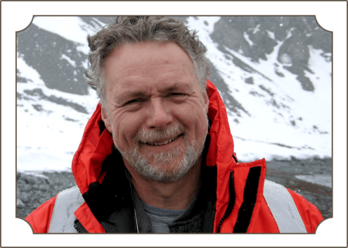 Ross MacPhee smiling in Antartica