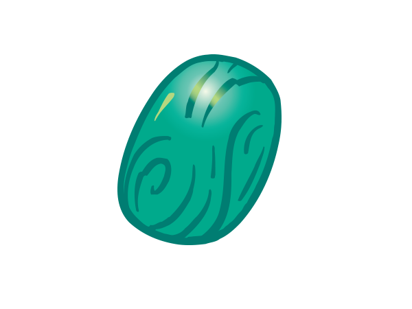 round chunk of jade