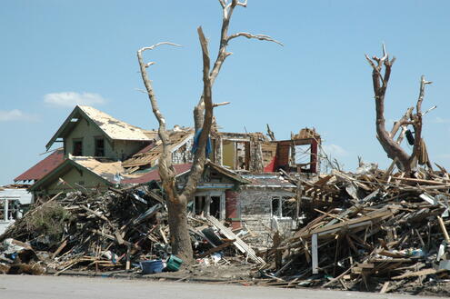 House destroyed by Greensburg tornado.