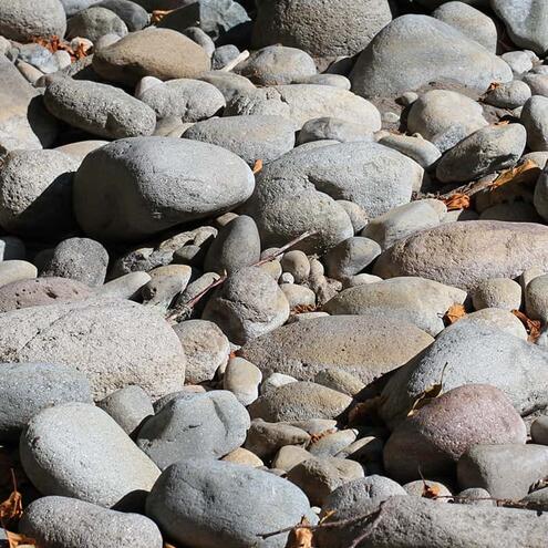 many grey rocks