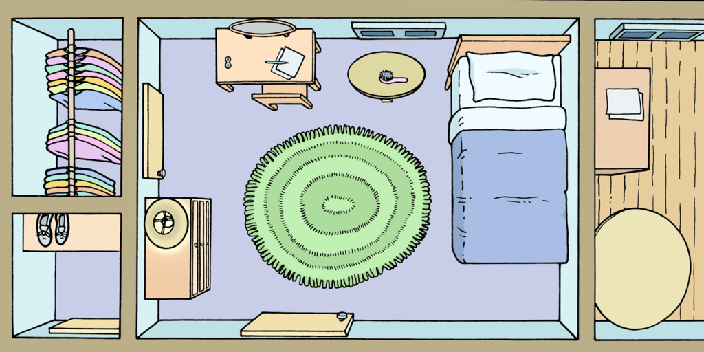 wallpapers Bed View From Above Drawing map your world amnh