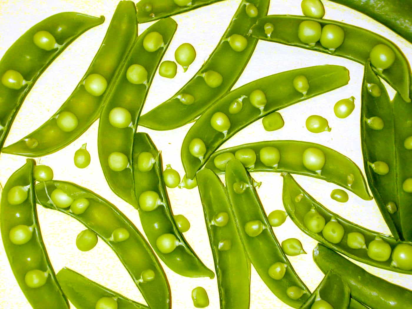 open pea pods