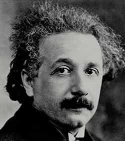 head shot of Albert Einstein