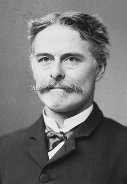 black and white portrait of Edward Drinker Cope