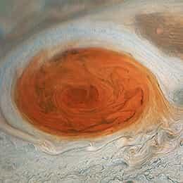 red swirling spot