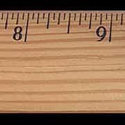 closeup of ruler markings