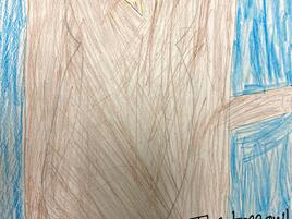drawing of a tree owl blending into the tree trunk
