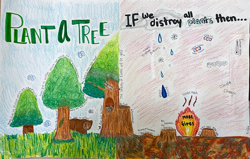 poster with the slogan Plant a Tree