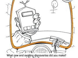 illustration and narrative about space travel